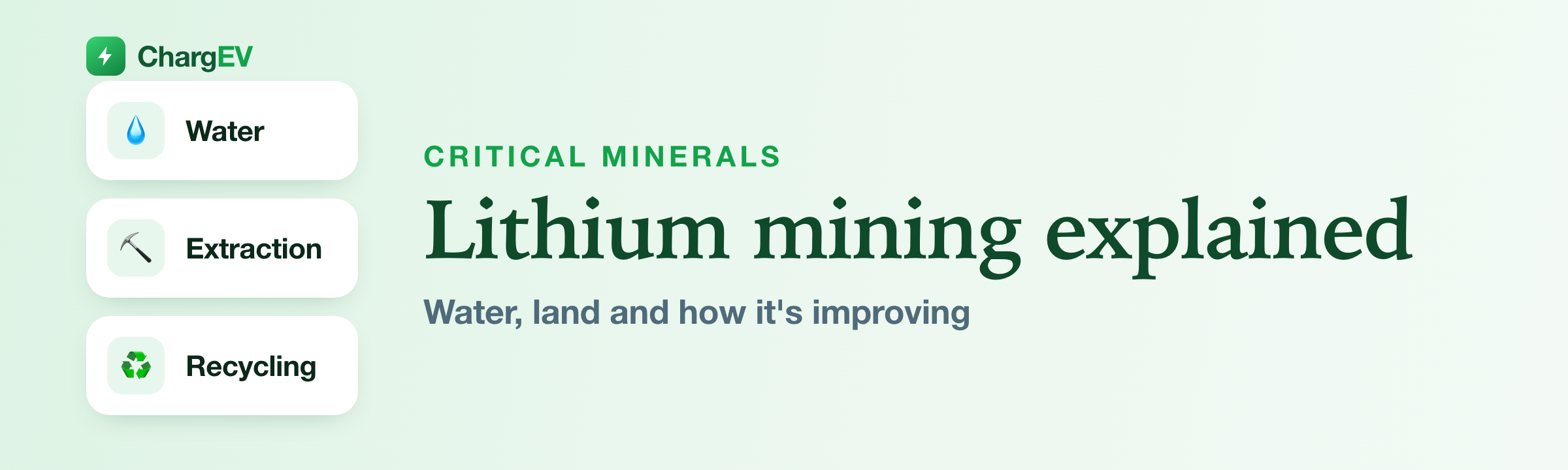 Lithium mining and its environmental impact